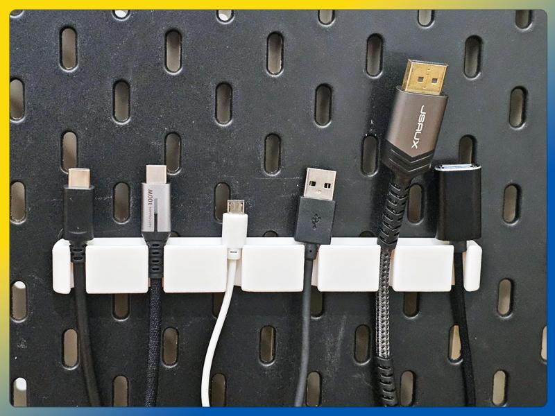 IKEA Skadis Cable Holder (4/5/6 Slots)