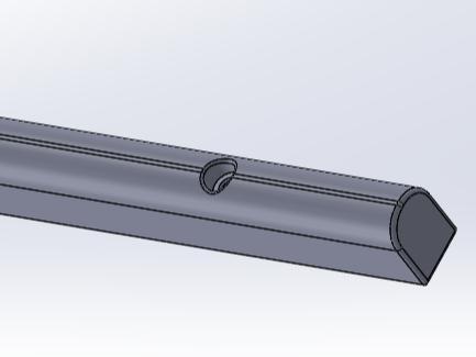 Drawer handle for leg