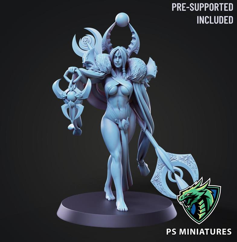 Aztec Warrior Pose 4 - 2 Variants + Pinup