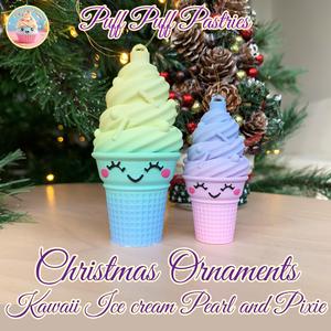 Christmas Ornaments Kawaii Ice cream Pearl and Pixie