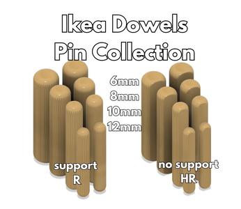 Ikea Dowel Pin collection 6-8-10-12mm