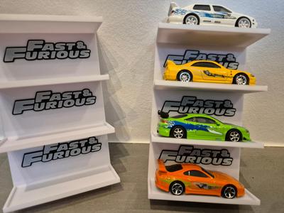 Hot Wheels 4 rack with Fast And Furious logo