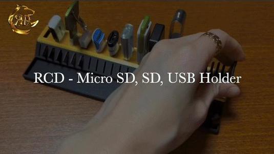 USB-MicroSD Card-SD Card Organizer + Tray