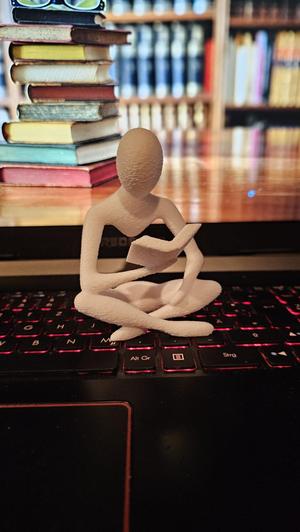 Sculpture - Reading Book, Buch Leser