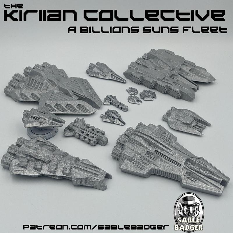 A Billion Suns - The Kiriian Collective Fleet of Spaceships