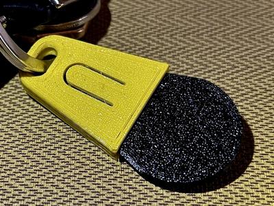 Shopping keyring Cart Coin 