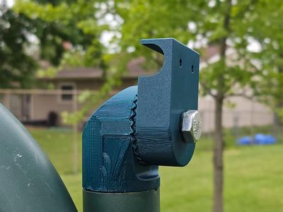 Patio swing canopy support