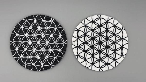 Kinetic Coaster - Flower of Life - Print in Place