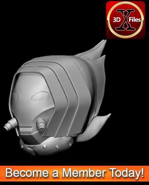 Star wars Head sculpt - Pyke Syndicate Guard - Black Series - Hottoys - 1:12 and 1:6 Scale- Action F