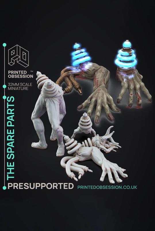 Spare Parts - Dr Frankensteins Monster - PRESUPPORTED - Illustrated and Stats - 32mm scale			