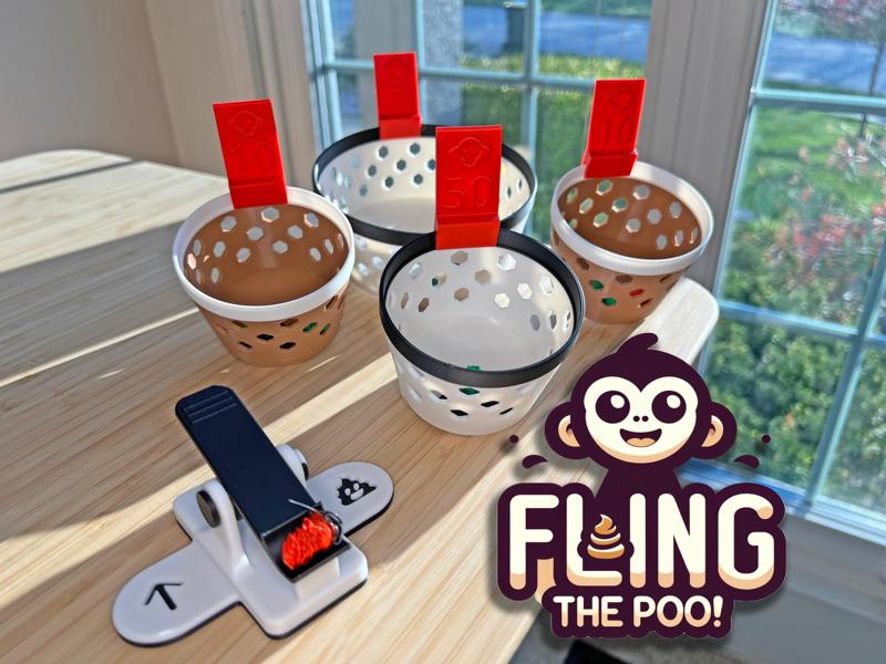 Fling the Poo - Fun Mini Game for Filament Purges