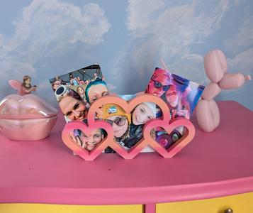 I Love You More - Triple Heart Photo Frame