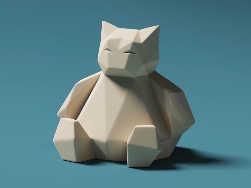 Low-Poly Snorlax