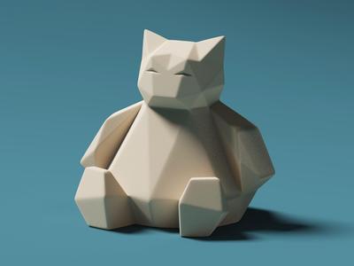 Low-Poly Snorlax