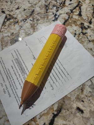 Giant #1 Teacher Pencil (it writes!!)