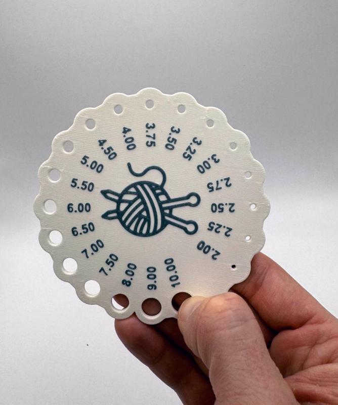 Knitting Size Tool Chart