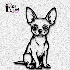 cute chihuahua wall art puppy dog decor