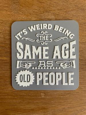 Funny getting old sign / Birthday / Wall Art / 