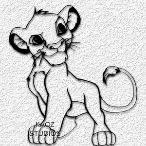 SIMBA wall art The Lion King Wall Decor Disney Fanart