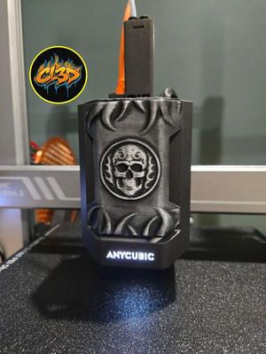 Anycubic Kobra 3 Extruder Cover - Flaming Skull