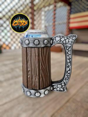 Tavern Stein Can Koozie - Stone Inlaid