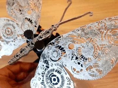 Moving Mechanical Butterfly