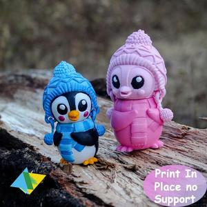 Print in place Flexy Penguin