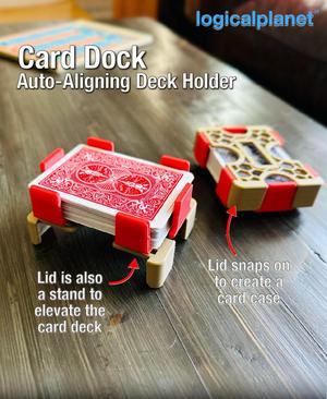Card Dock - Auto-aligning Card Deck Holder and Case