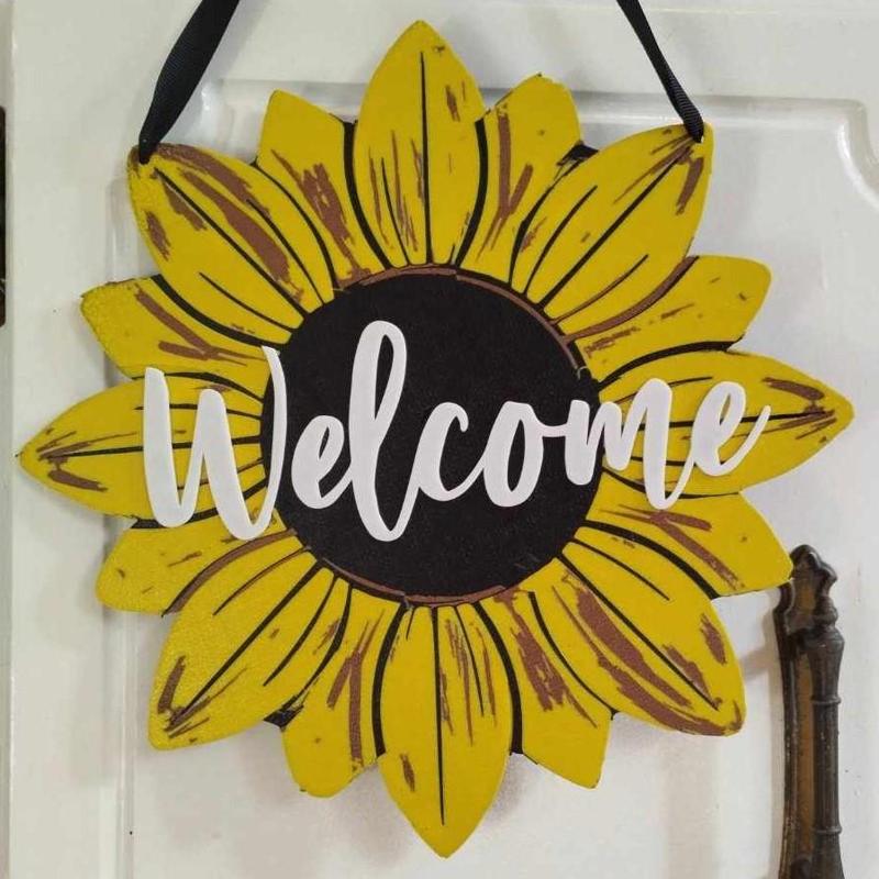 Sunflower Welcome Sign