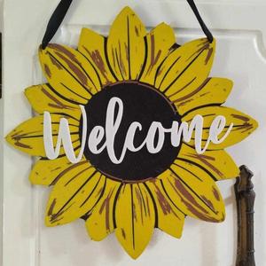 Sunflower Welcome Sign