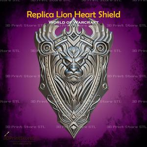 Replica Lion Heart Shield Cosplay World Of Warcraft - STL File