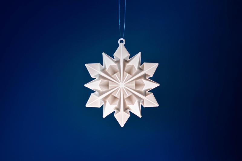Origami Snowflake Ornament