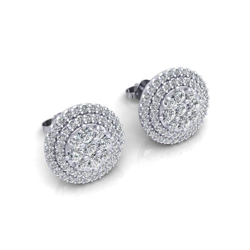 Round Stud Earring 3d Print Model