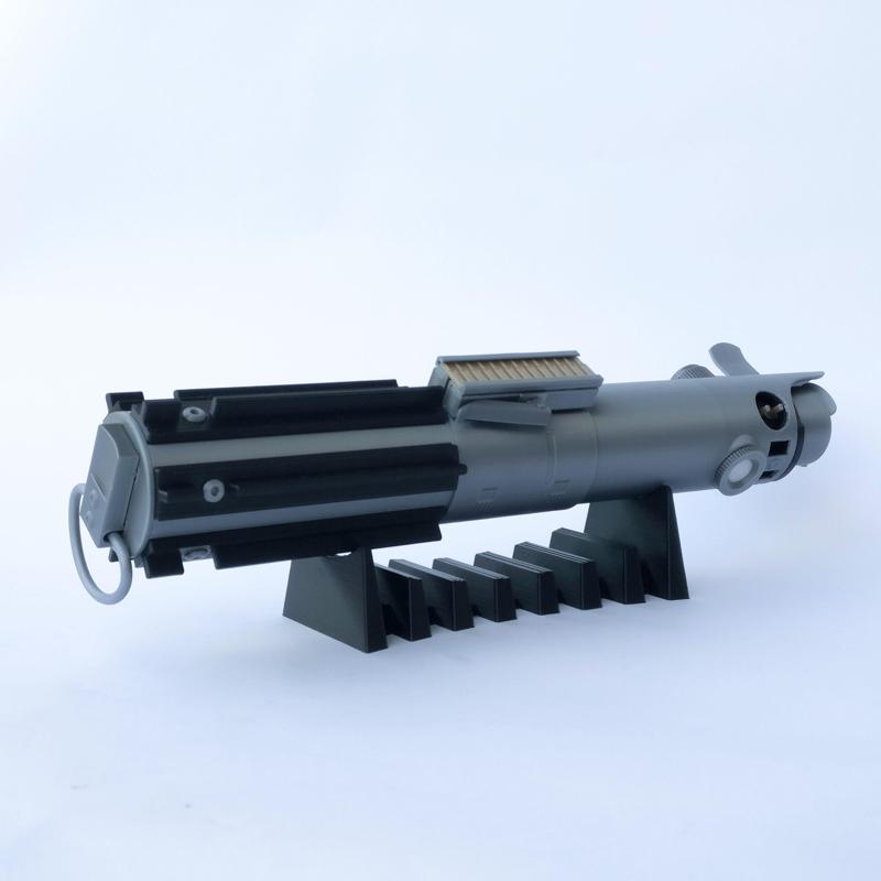 Horizontal display stand for lightsaber hilt