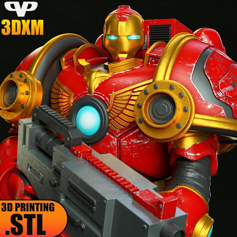 Iron-Man STL for 3D Printing 3DXM ChibiSTL
