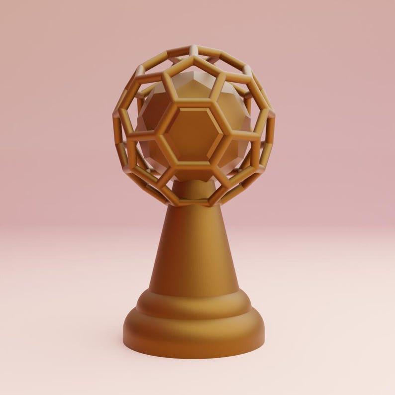 Soccer Trophy 3D Printable file Award for Players Coaches & Fans