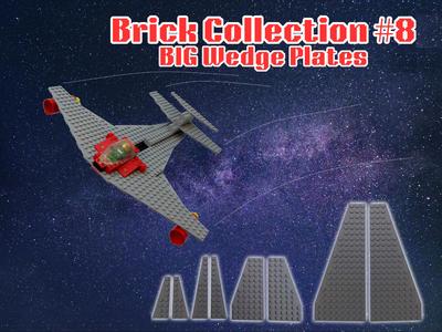 Bricks - LEGOs Compatible - Big Wedge Plates - #8