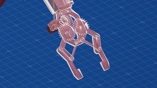 Robotic Arm Remix : Simple Gripper Design with Gear Ratio 2 and Customized for Hardware changes