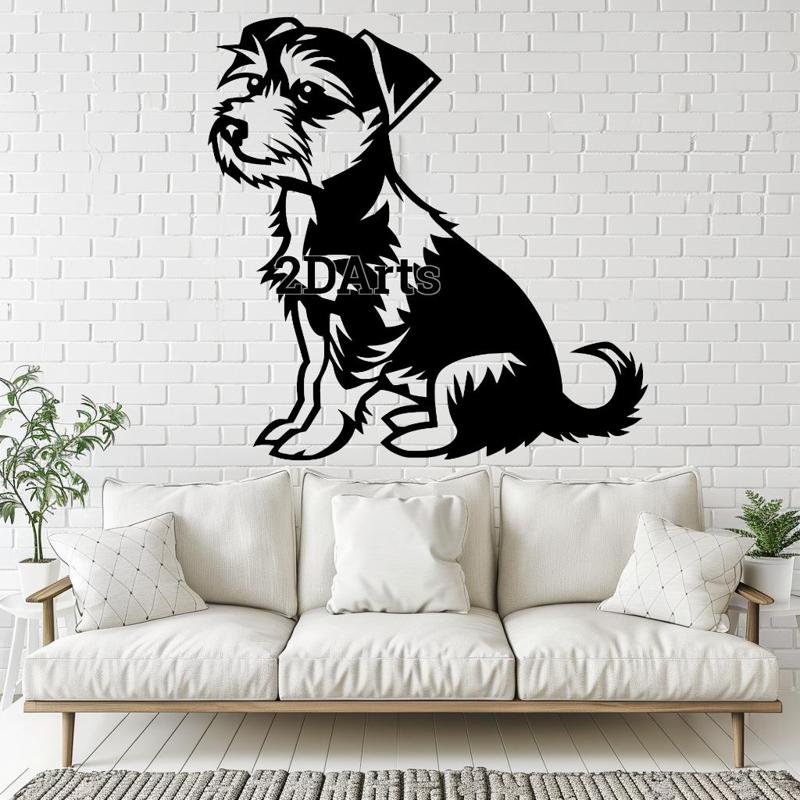 Jack Russell Terrier 2D Wall Art/Window Art - Digital STL & SVG Files for 3D Printing and Laser Cutt