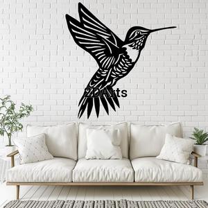 Hummingbird 2D Wall Art/Window Art - Digital STL & SVG File for 3D Printing or Laser Cutting