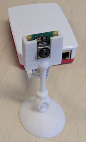Raspberry Pi Camera Module 3 adjustable holder: 2 piece easy assembly, no extra parts.