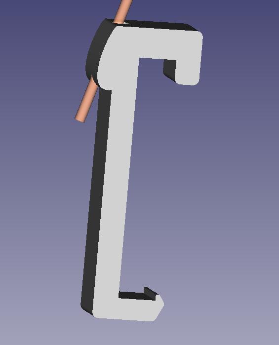 Frame-mounted filament holding clip (MK3/MK4)