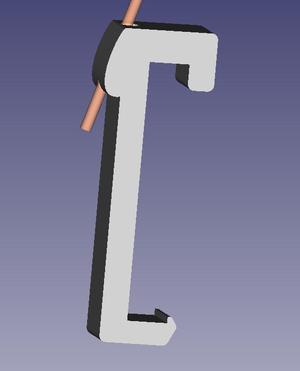 Frame-mounted filament holding clip (MK3/MK4)