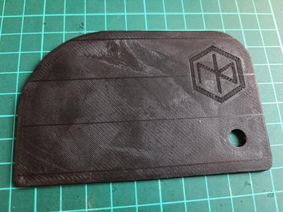 Lawn mower deck scraper / spatula
