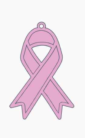 Awareness Ribbon Earring 1.stl