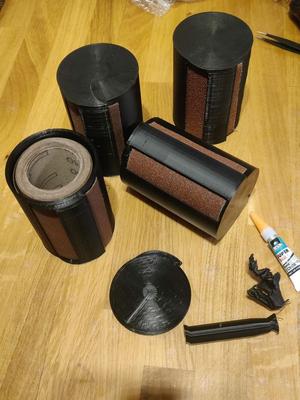 Sand paper emery cloth dispencer holder