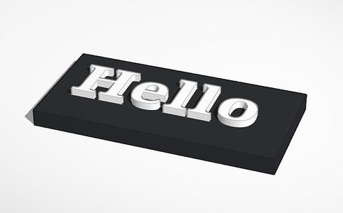 Hello letters.
