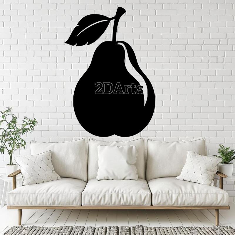 Pear 2D Wall Art/Window Art - Digital STL & SVG File