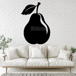 Pear 2D Wall Art/Window Art - Digital STL & SVG File
