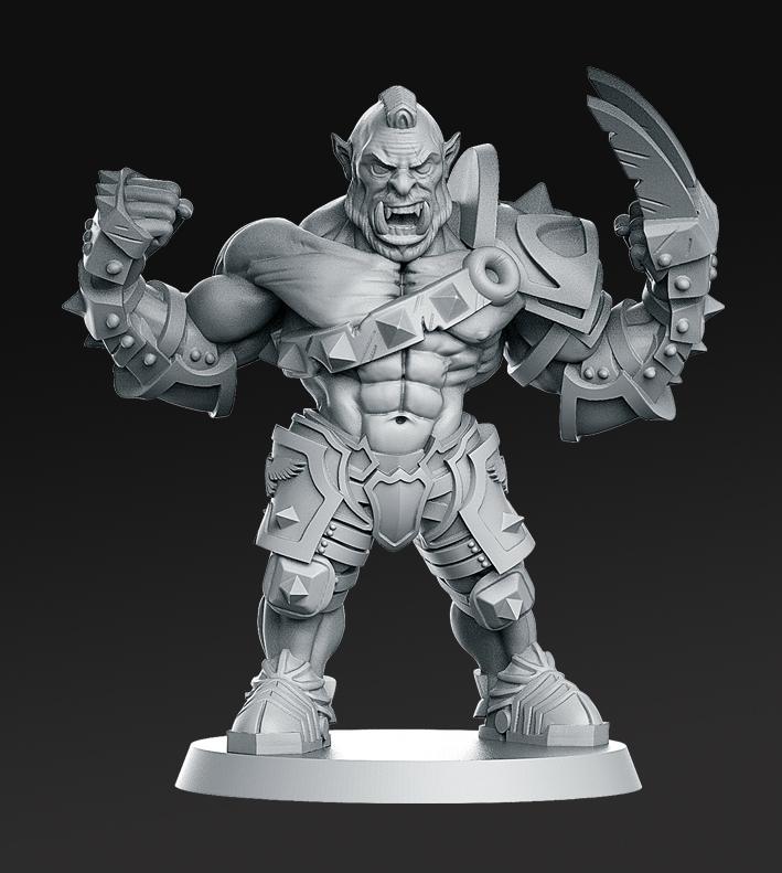 016  human ogre Fantasy Football 32mm